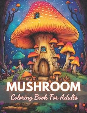 Mushroom Coloring Book For Adults