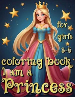 Princess Coloring Book for Girls 3-5