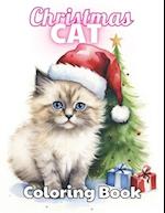 Christmas Cat Coloring Book
