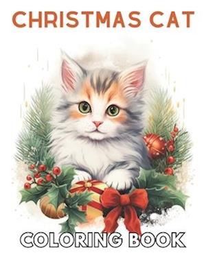 Christmas Cat Coloring Book