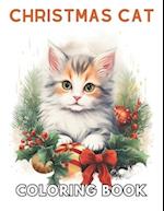 Christmas Cat Coloring Book