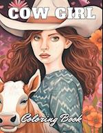 Cow Girl Coloring Book