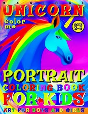 Magical Unicorn Coloring Book for Kids - Portrait