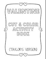 Valentine Cut & Color Activity Book (Taylor's Version)