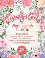 Mindfulness Word Searh for Adults and Seniors Large Print