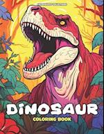 Dinosaur Coloring Book: Roaring into the Past: A Dinosaur Artistic Adventure 