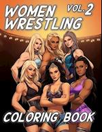 Women Wrestling Coloring Book Volume 2