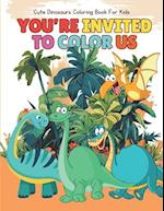 Cute Dinosaurs Coloring Book