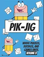 PIK-JIG - art activity book - Volume 3 - art inspiration book