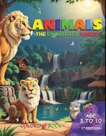 Animals The enchanted forest - Coloring book