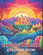 Hanukkah Landscape Coloring Book