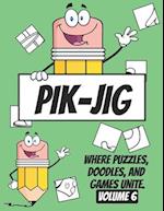 PIK-JIG - Activity book adult - Activity book young adults - Art inspiration book