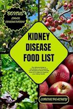 Kidney Disease Food List