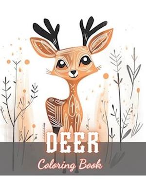 Deer Coloring Book