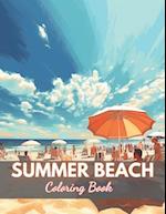 Summer Beach Coloring Book for Adults