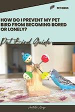 How do I prevent my pet bird from becoming bored or lonely?
