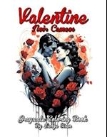 Valentine Noir Cameos Coloring Book