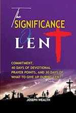 The Significance of Lent