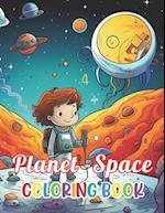 Planet and Space Coloring Book