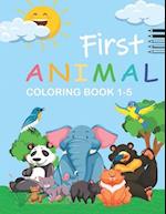 The Creative Toddler's First Animal Coloring Book Ages 1-5