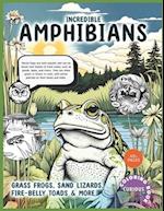 Incredible Amphibians, Kids k-12 Wildlife Coloring Book