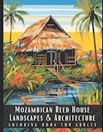 Mozambican Reed House Landscapes & Architecture Coloring Book for Adults