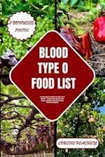 Blood Type O Food List