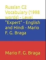 Russian C2 Vocabulary (1998 words) - Level "Expert" - English and Hindi - Mario F. G. Braga
