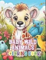 Baby Wild Animals Coloring Book
