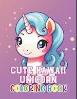 Cute Kawaii Unicorn Coloring Book