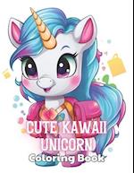 Cute Kawaii Unicorn Coloring Book