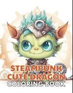Steampunk Cute Dragon Coloring Book