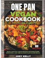 One pan vegan cookbook for college students
