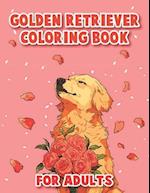 Golden Retriever Coloring Book For Adults