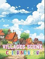 Villages Scene Coloring Book