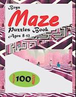 Boys Maze Puzzles Book Ages 8-12