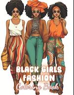 Black Girls Fashion Coloring Book
