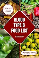 Blood Type B Food List