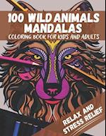 100 Wild Animals Mandalas