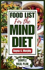 Food List for the Mind Diet