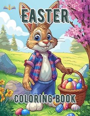 Easter coloring book for kids of all ages toddlers preschoolers