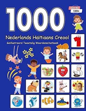 1000 Nederlands Haïtiaans Creool Geïllustreerd Tweetalig Woordenschatboek (Zwart-Wit Editie)
