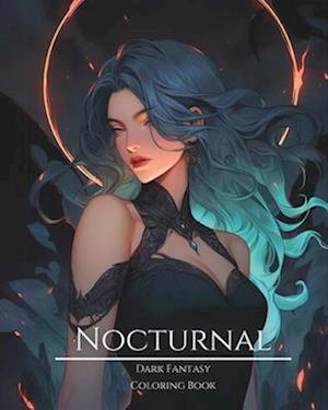 Nocturnal- Dark Fantasy Coloring Book 8