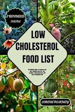 Low-Cholesterol Food List