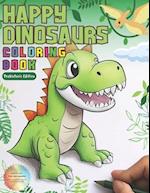 Happy Dinosaurs Coloring Book