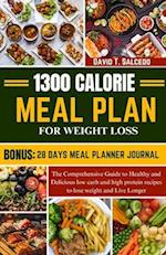 1300 Calorie Meal Plan for Weight Loss