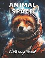 Animal Space Coloring Book