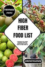 High Fiber Food List