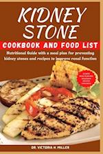 Kidney Stone Cookbook and Food List