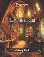 Fantasy Home Interior Coloring Book